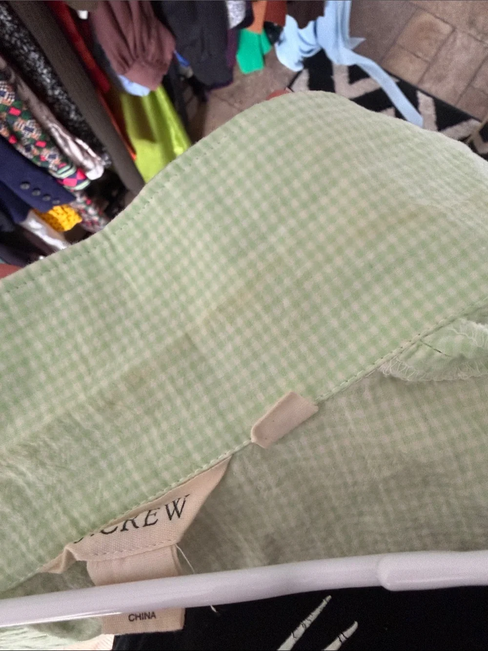 J. Crew vintage Light Green Sleeveless Button-Front Tunic